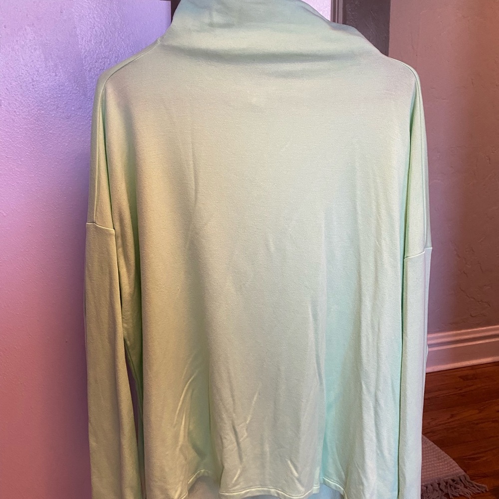 Lime Green Mock Neck Sweatshirt XL (Joy Lab)